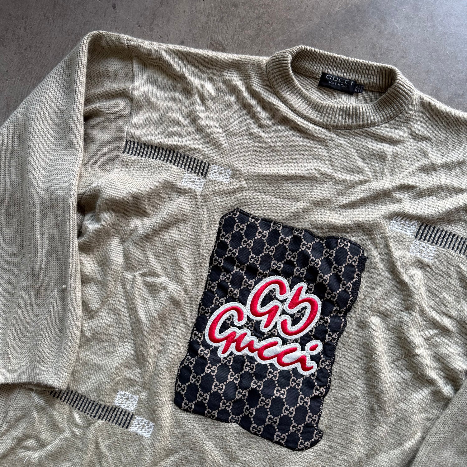 XXXL 90s Bootleg Gucci Knit Sweater