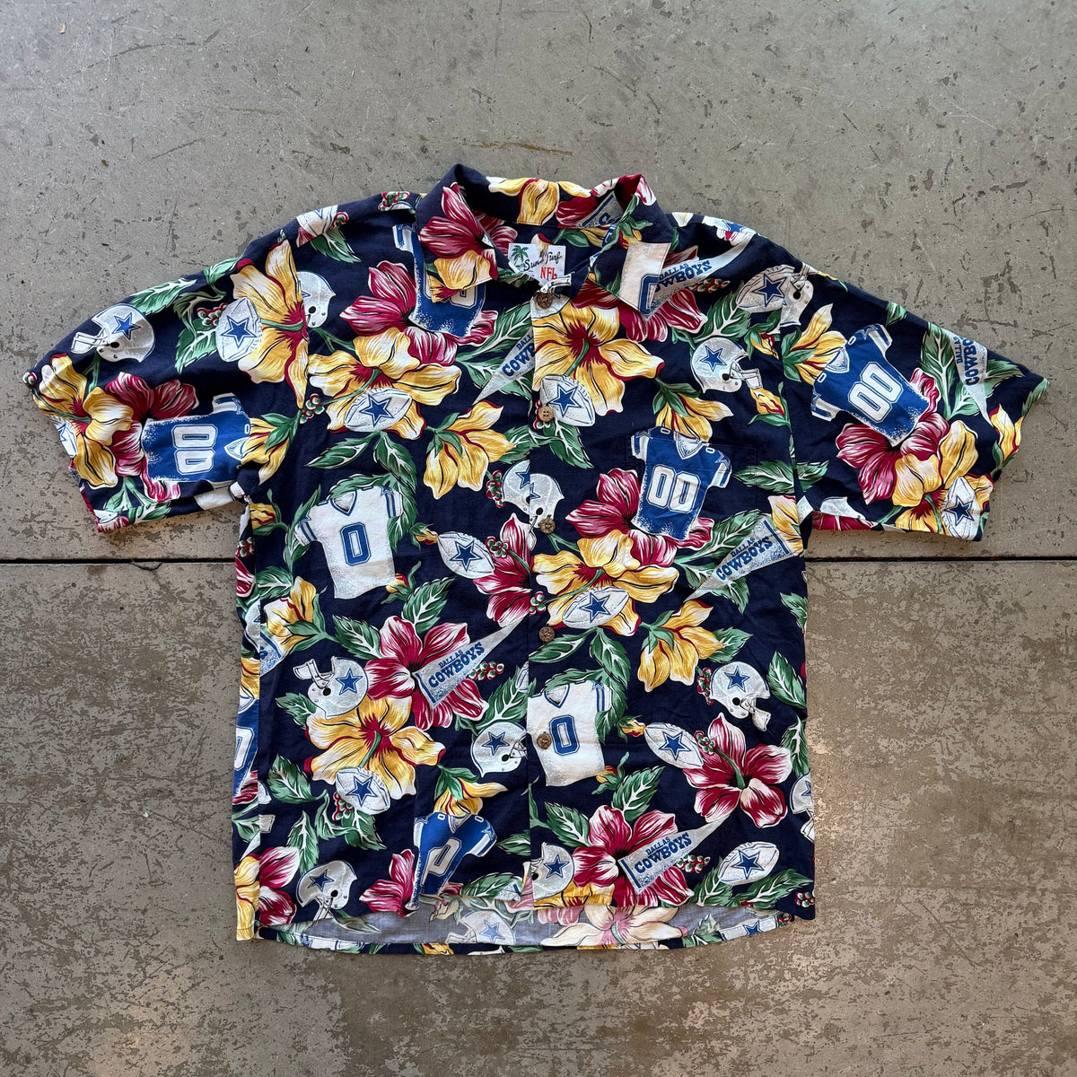 M 90s Cowboys Hawaiian Shirt