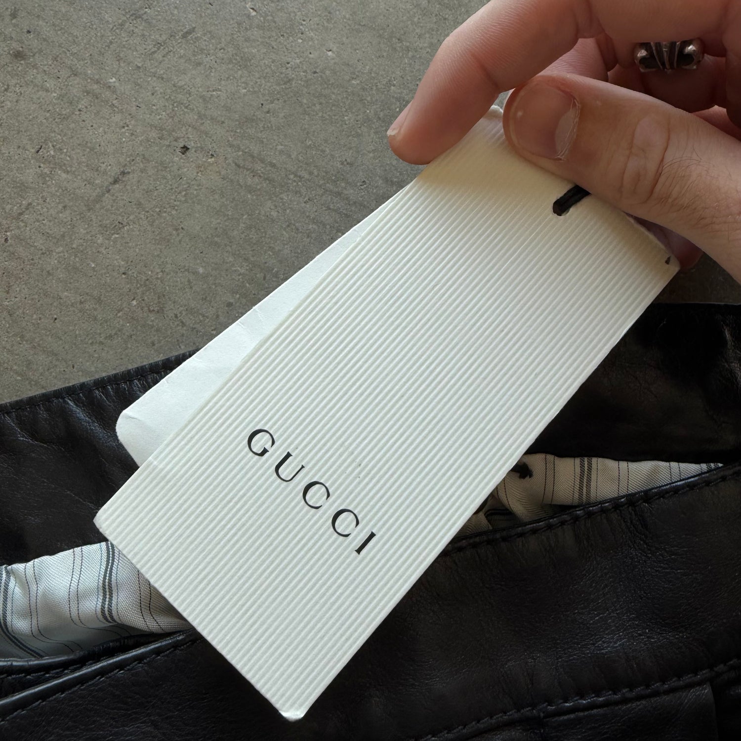 30x34 Gucci Leather Pants