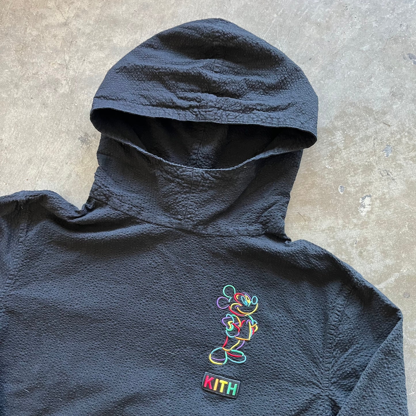 M Kith Disney Seer Sucker Hoodie