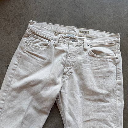 33x30 100% Cotton White Polo Pants