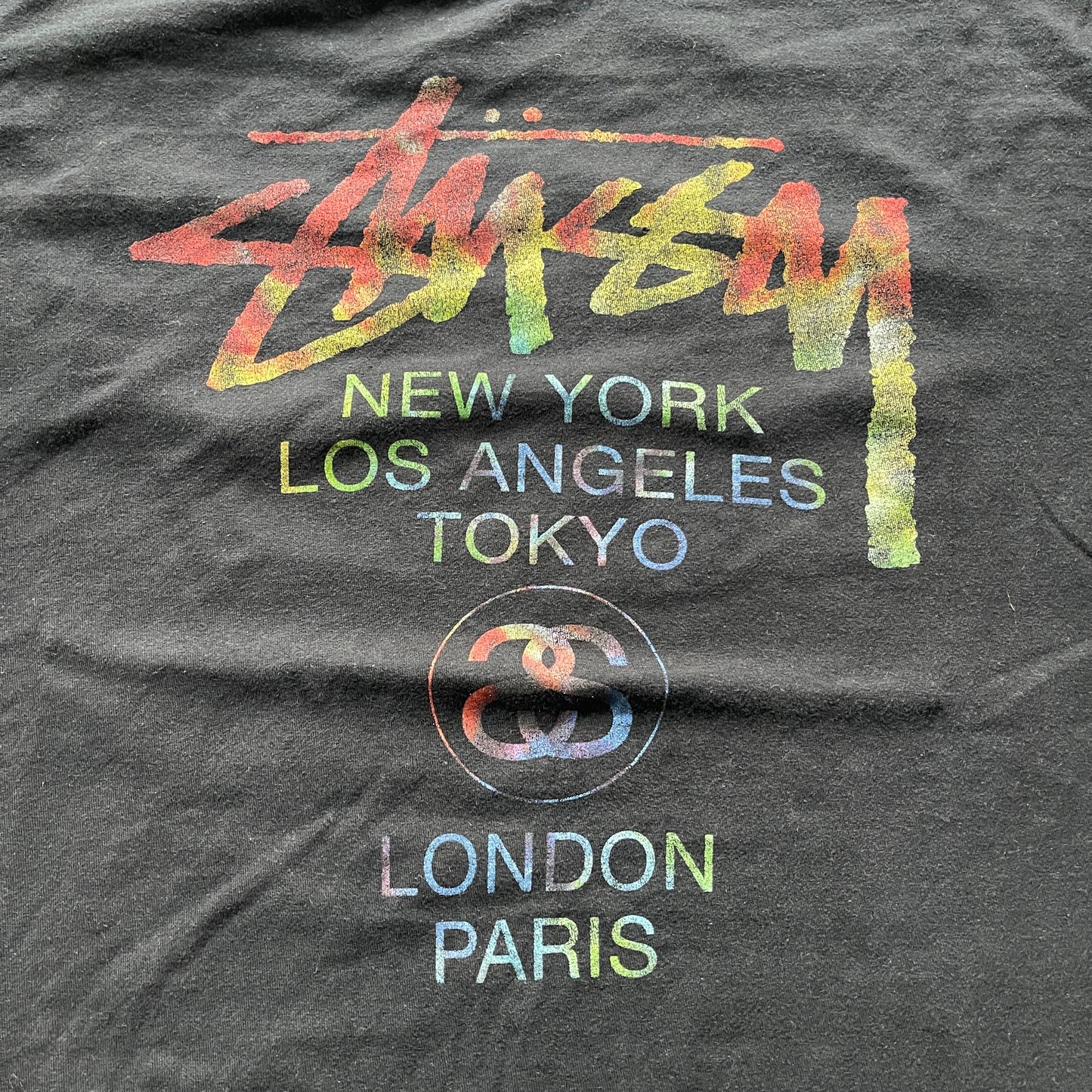 L Black Stussy Tee