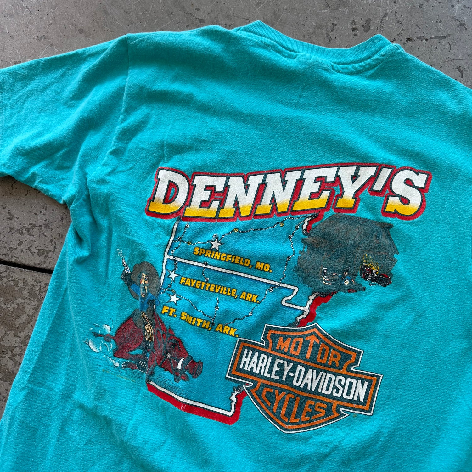 L 90s Harley Eagle Tee