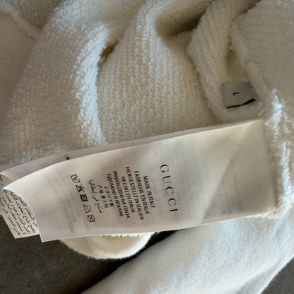 L Gucci Tiger Crewneck White