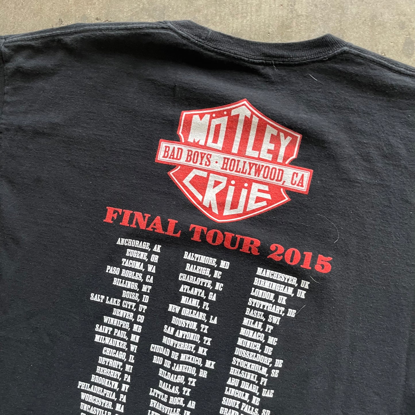 XL 2015 Motley Crue Tee