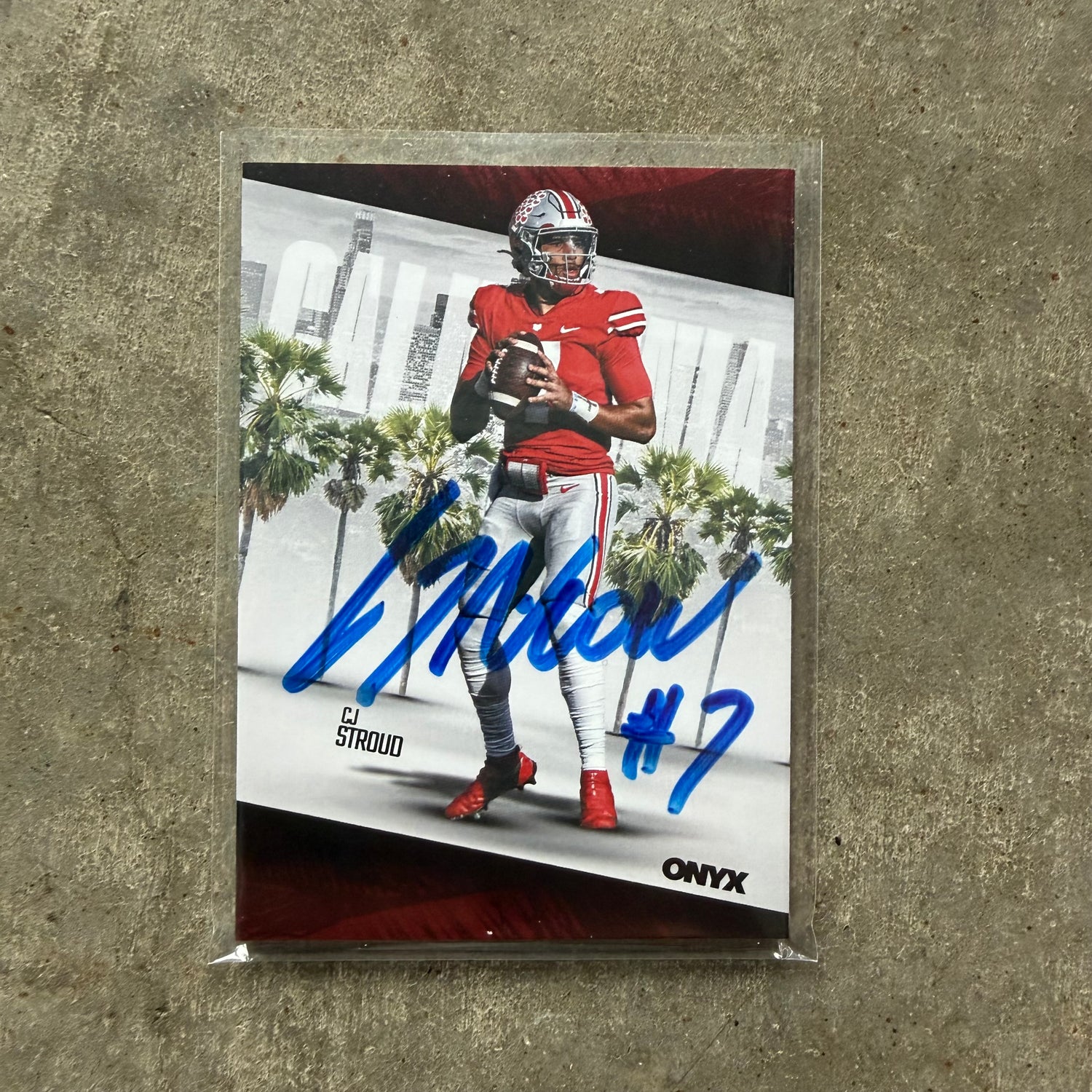 C.J. Stroud 2022 Onyx on Card Inscripted Auto /25