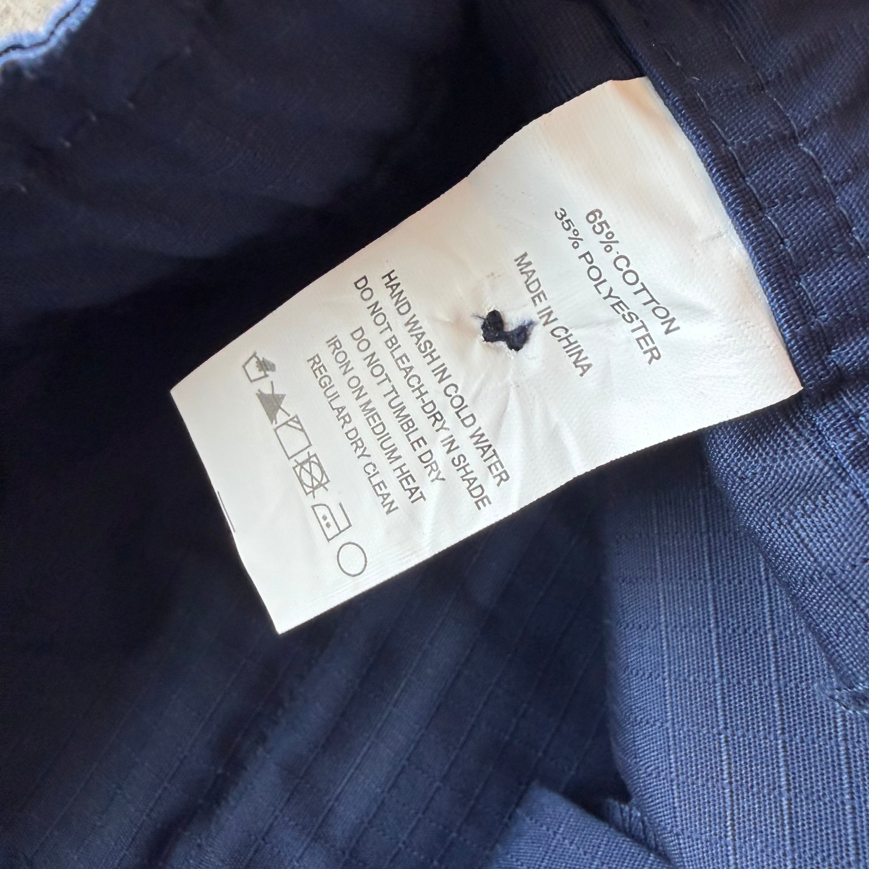 34x35 Corteiz Guerillaz Navy Cargo Pants