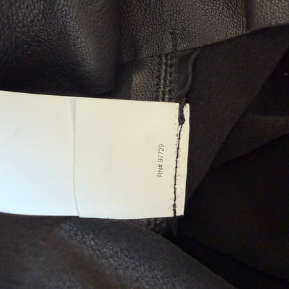 Chrome Hearts Leather Fleur Knee Dagger Zipper Pants