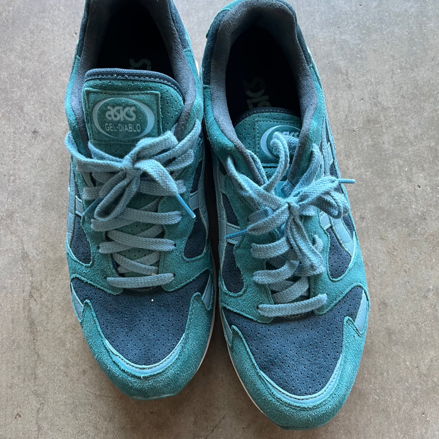 10.5 Used ASICS Gel Diablo Blue