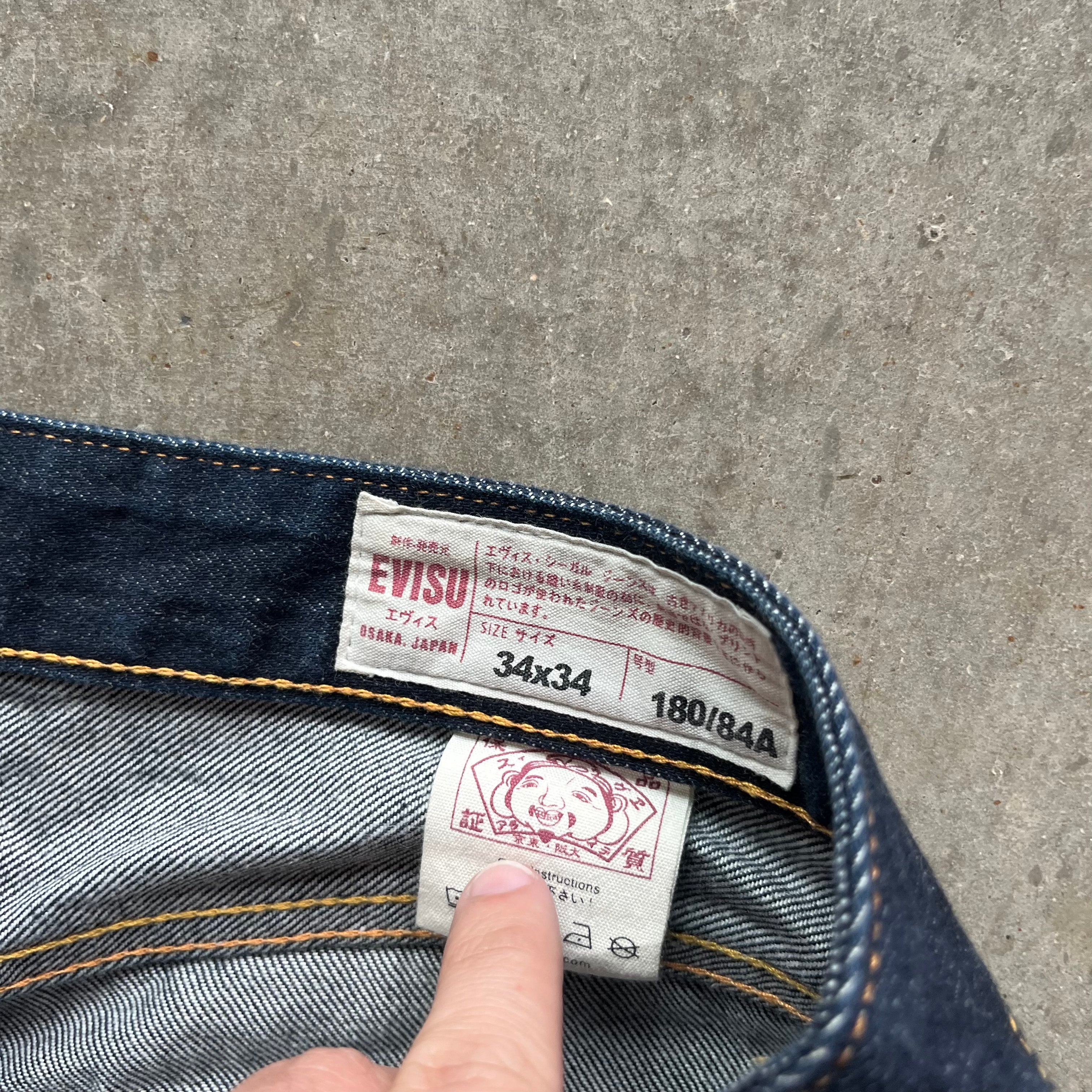 34x30 Evisu Feather Jeans