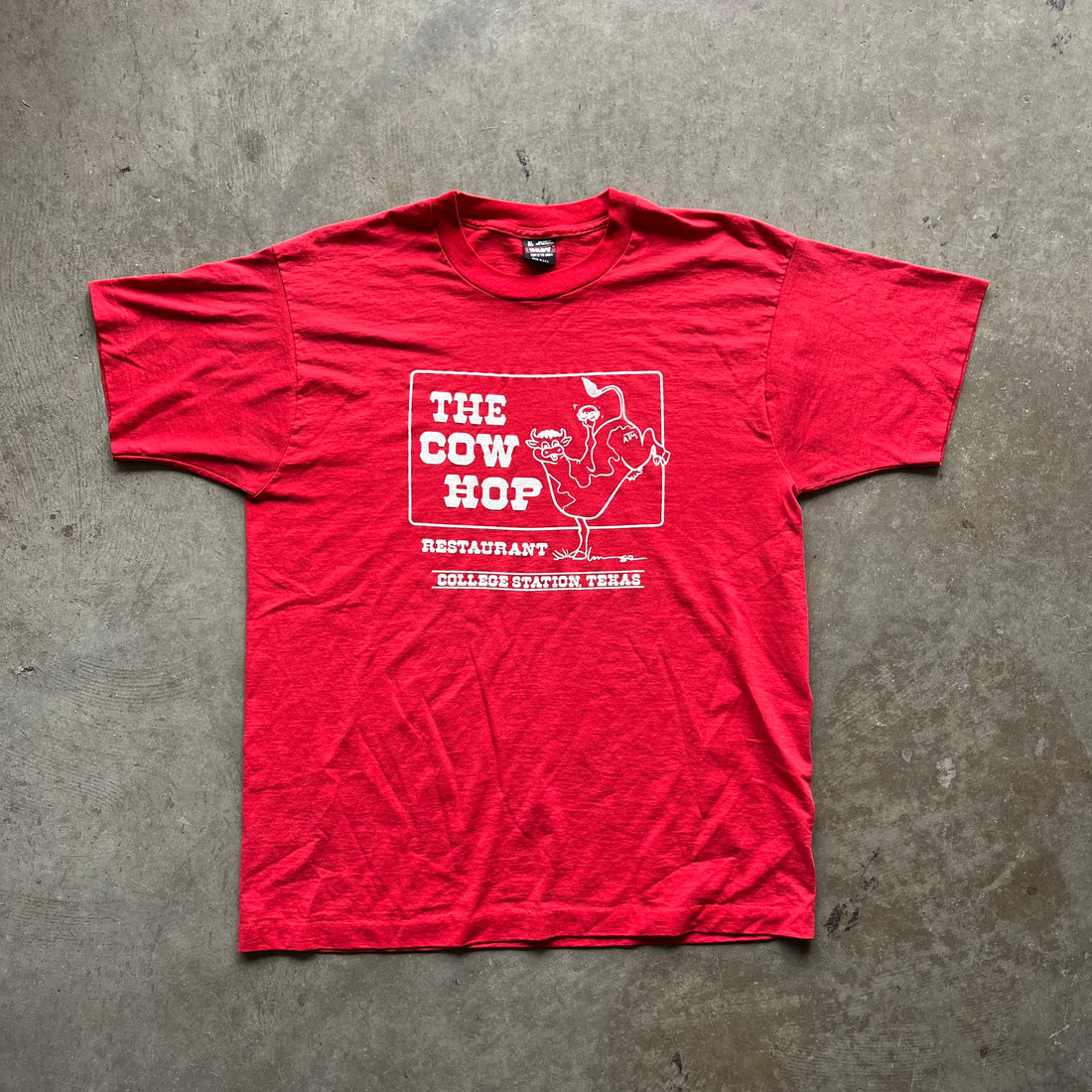 XL 80s A&amp;M Cow Shop Tee
