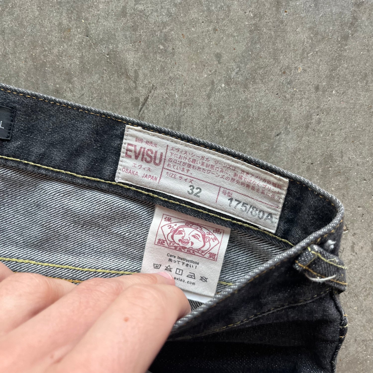 33x32 Hand Painted Evisu Jeans