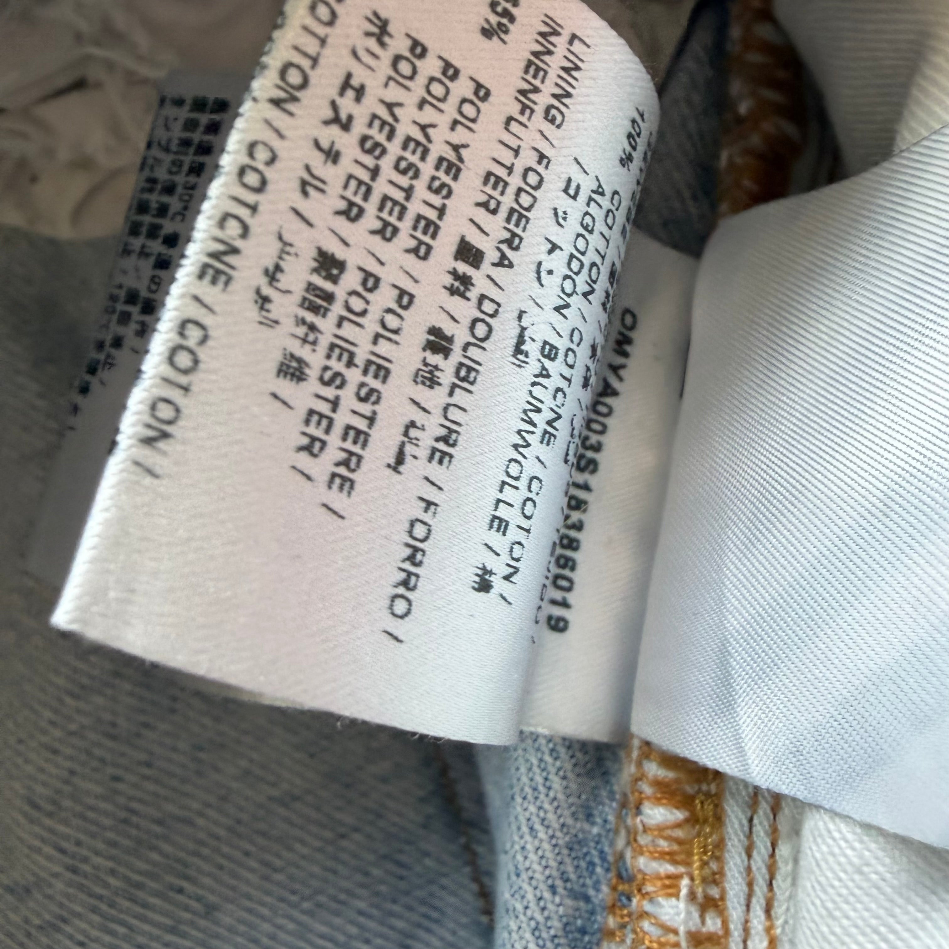34x32 Off White Temperature Denim