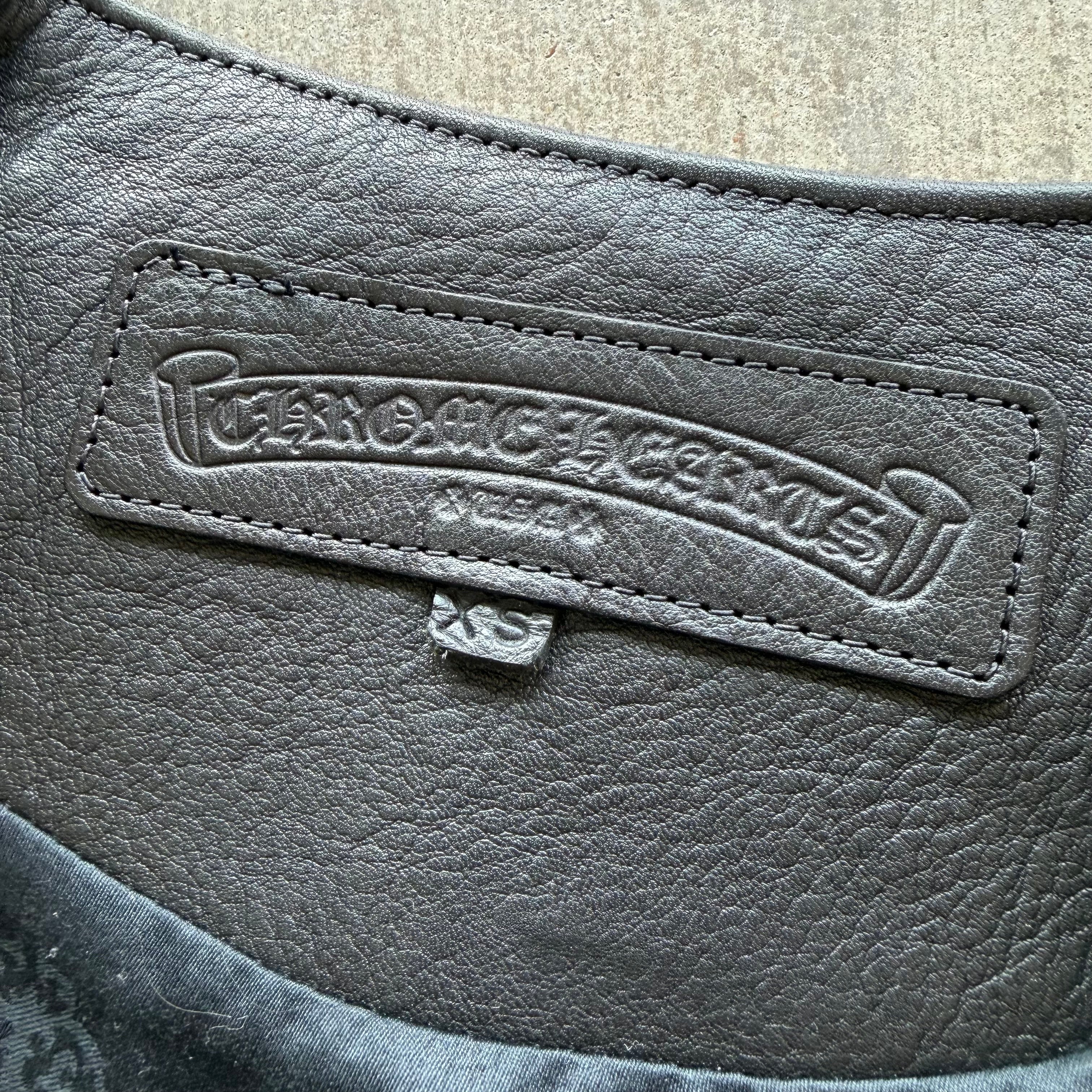S Chrome Hearts Leather Vest
