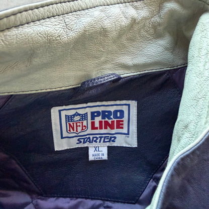 XL 90s Leather Dallas Cowboys Jacket