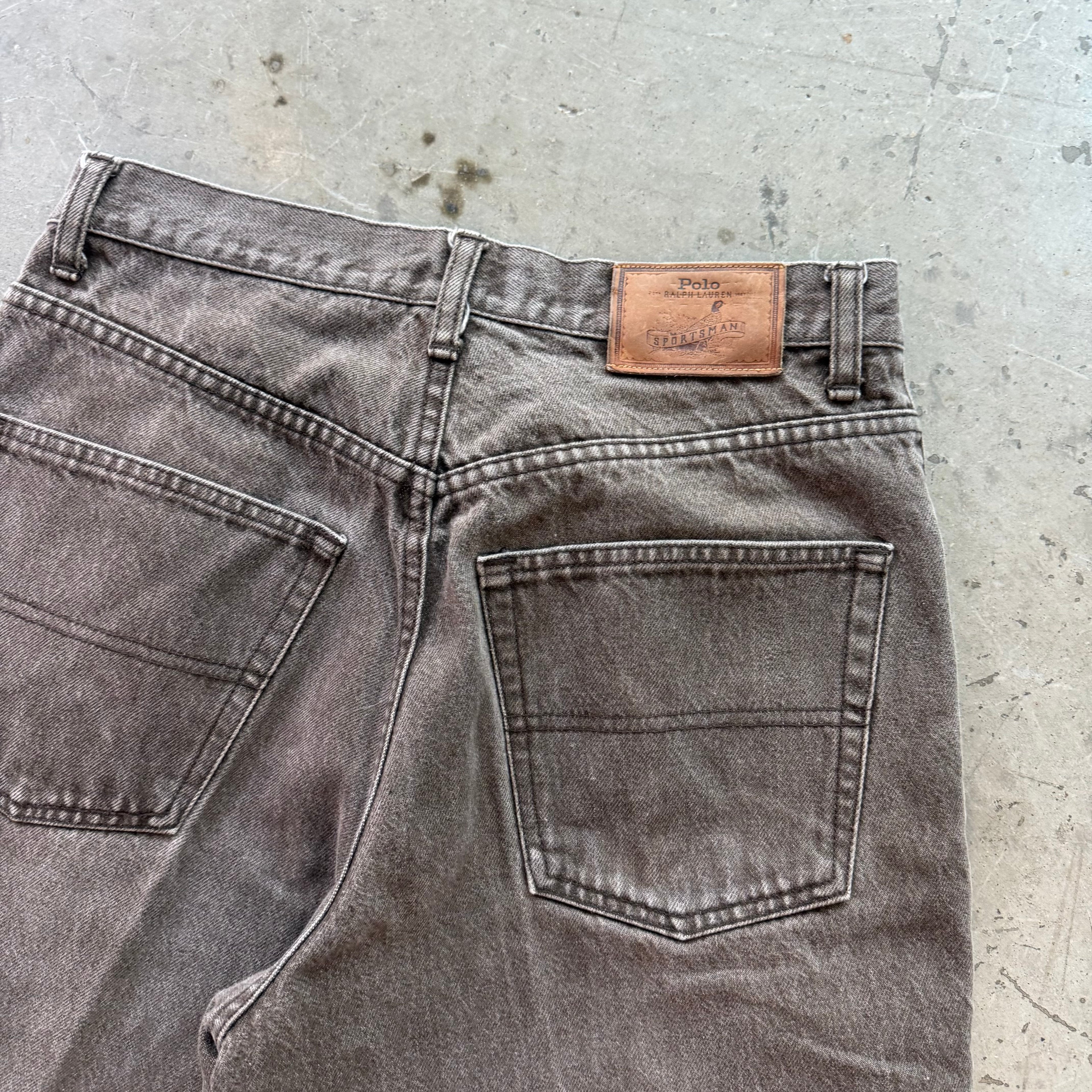 30x30 90s Polo Sportsman Brown Jeans