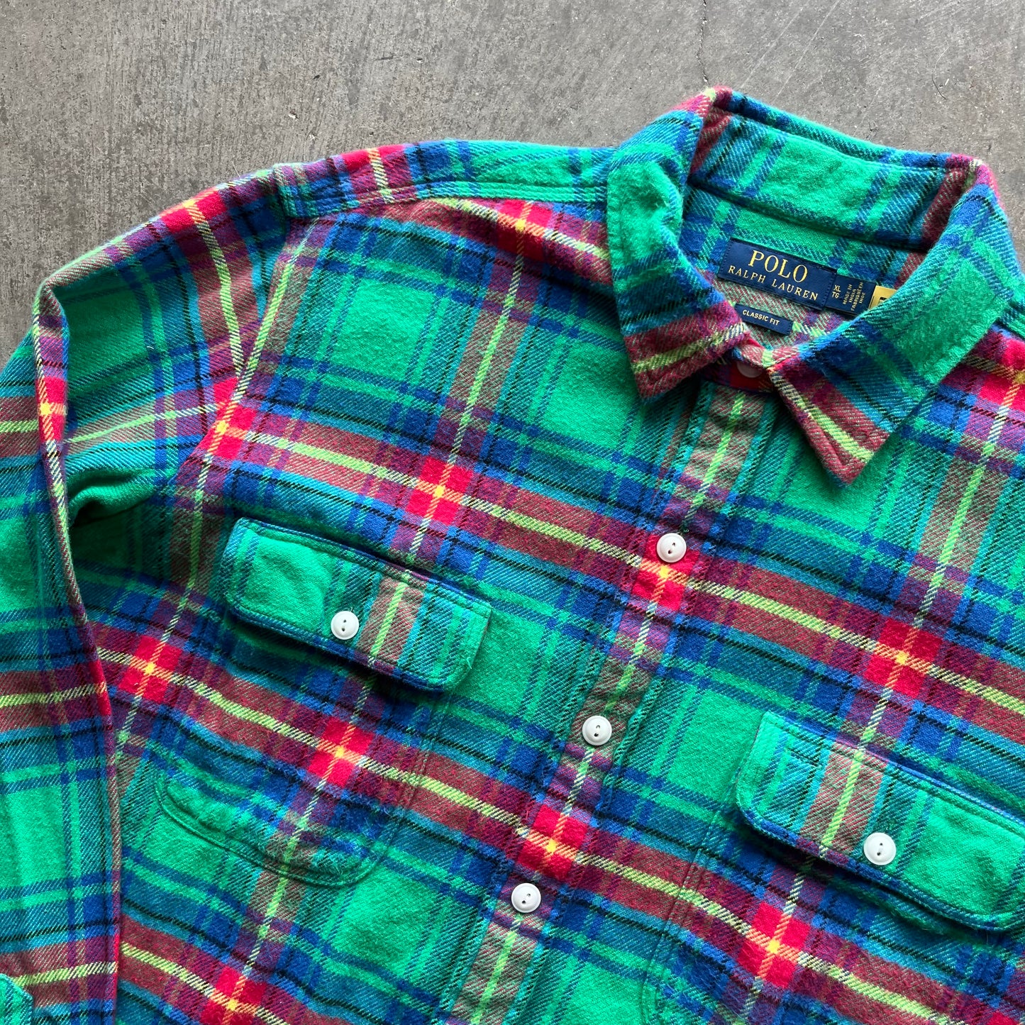XL 00s Polo Flannel