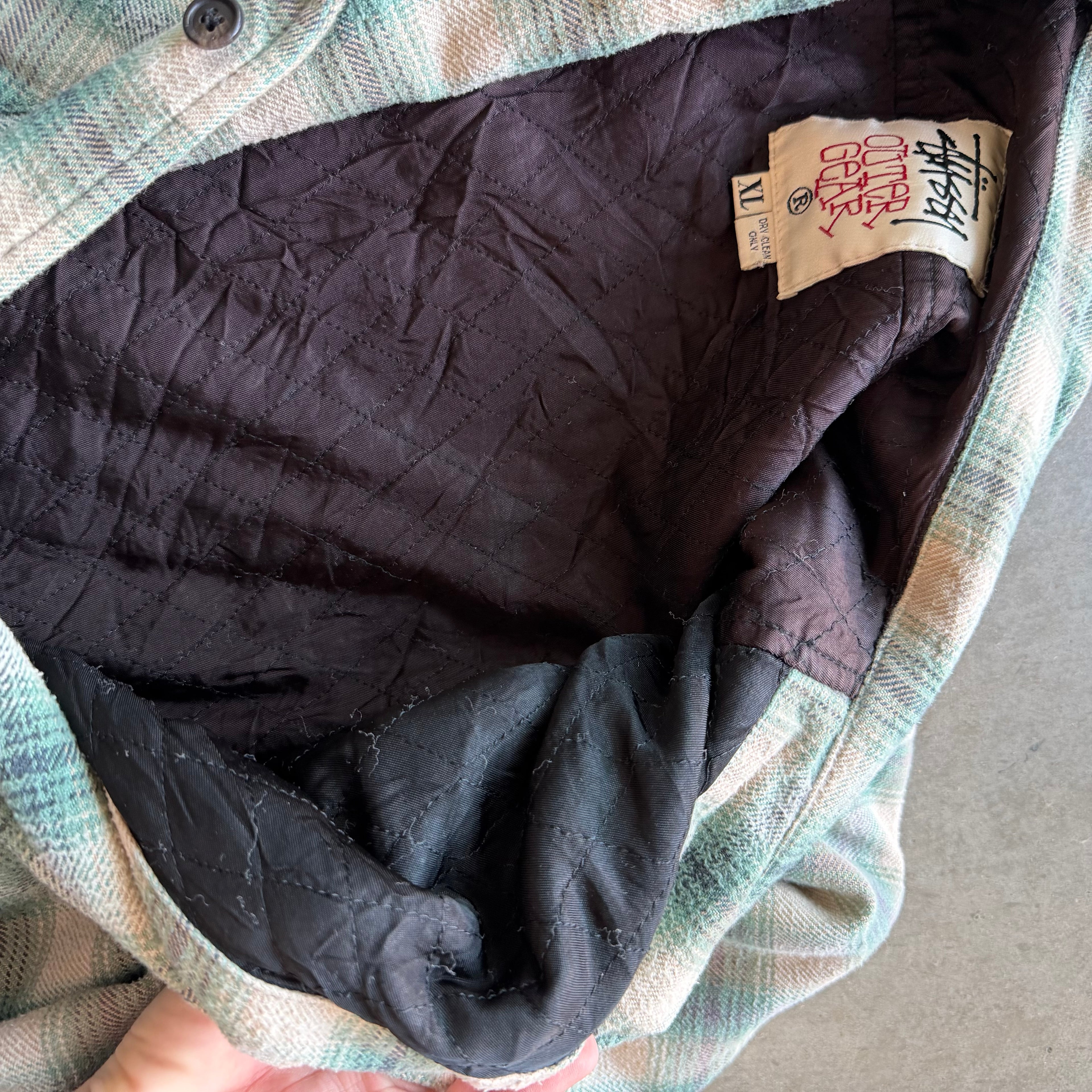 XL Stussy Outer Gear Padded Flannel