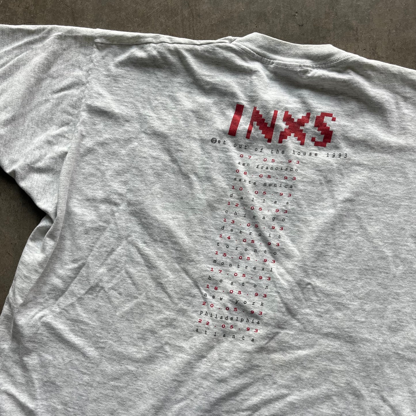XL 93 INXS Band Tee