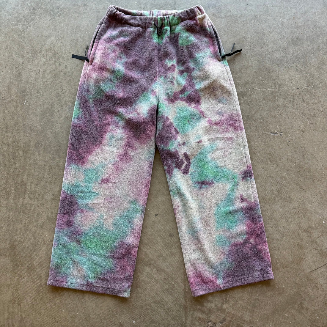 L Kapital Reverse Fleece Tie Dye Easy Pants