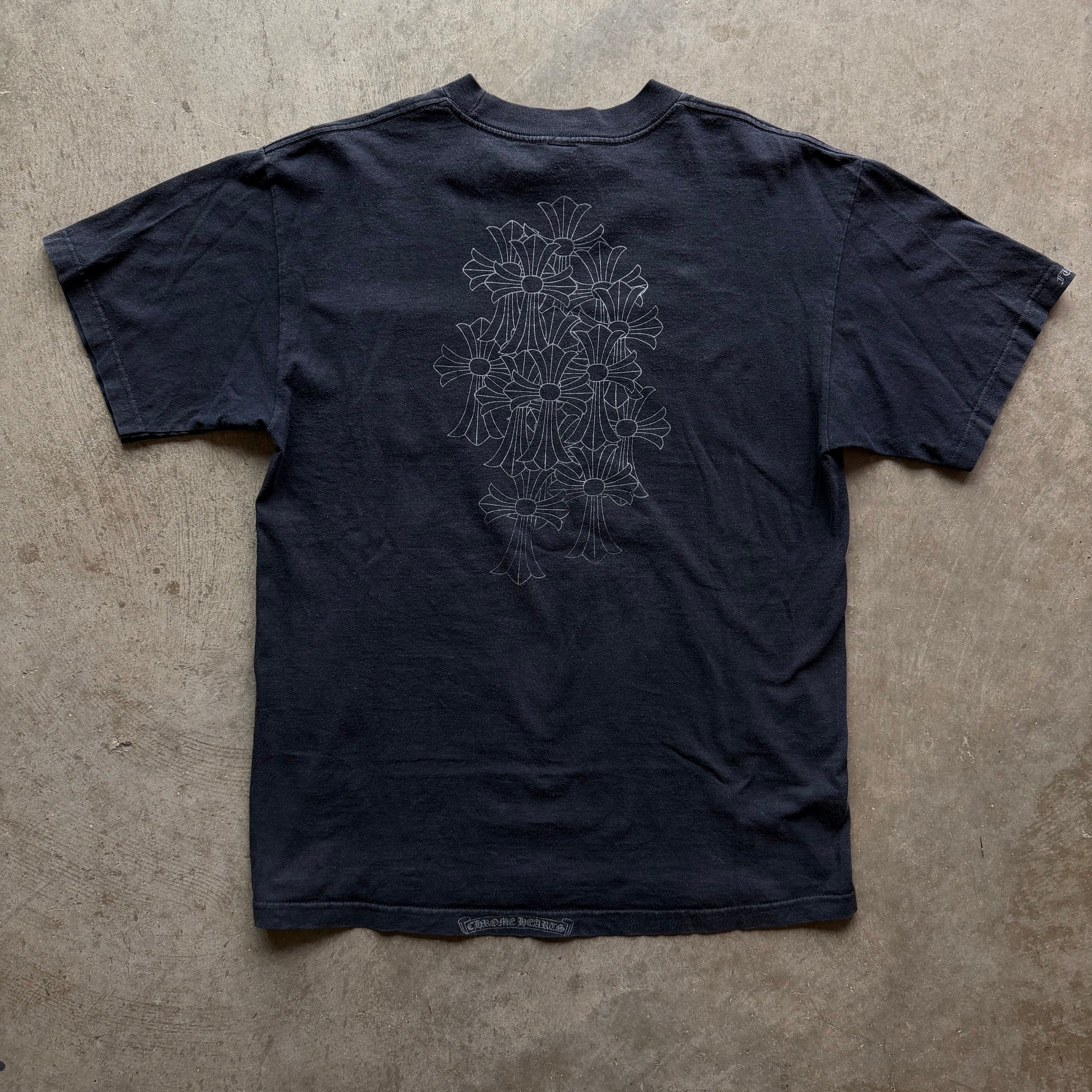 L Vintage Chrome Hearts Cemetery Tee