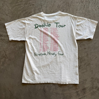 XL 94 Green Day Dookie Tour Tee White