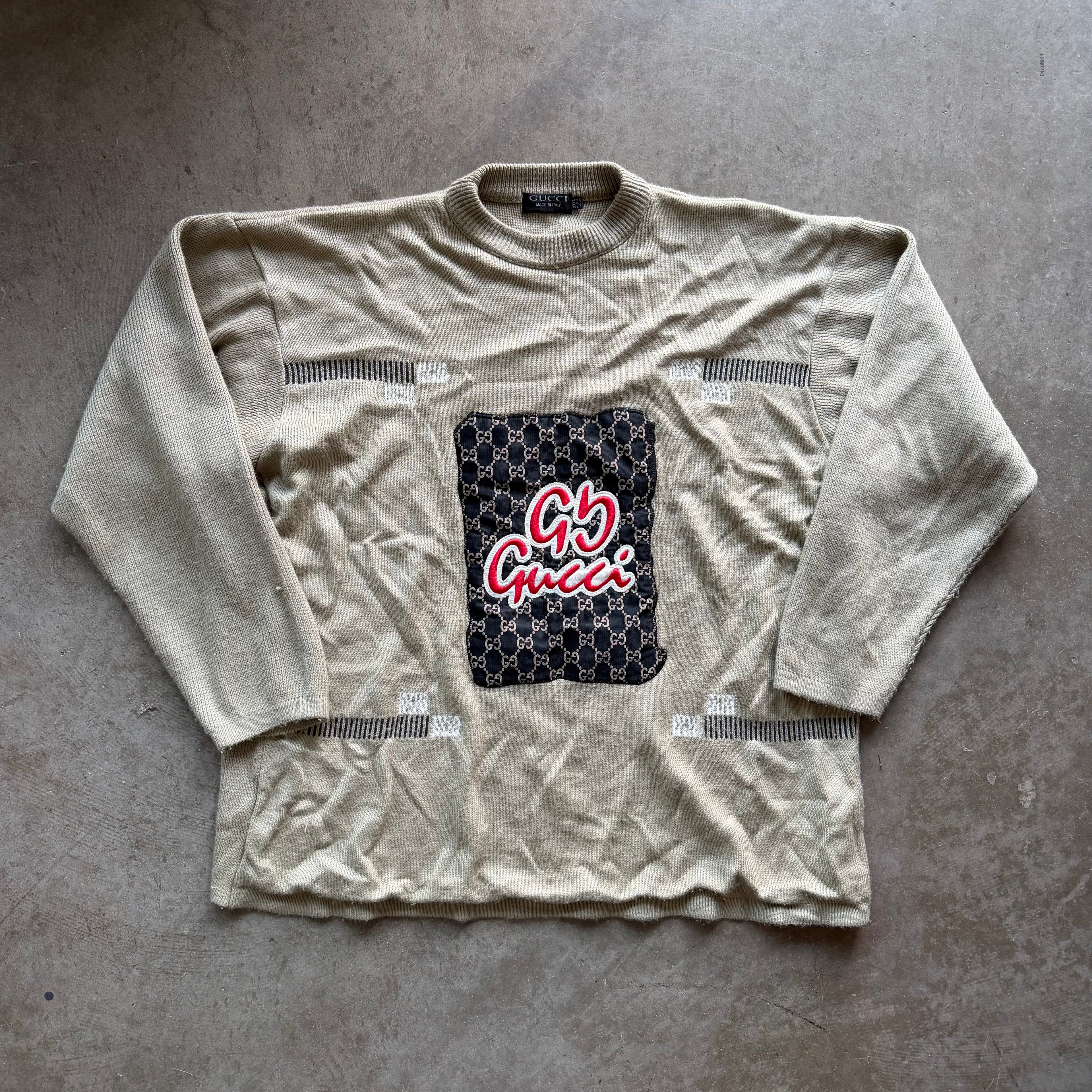 XXXL 90s Bootleg Gucci Knit Sweater