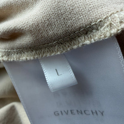 L Givenchy Logo Tee Tan