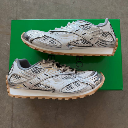 10 Bottega Veneta Orbit Sneaker White/Silver