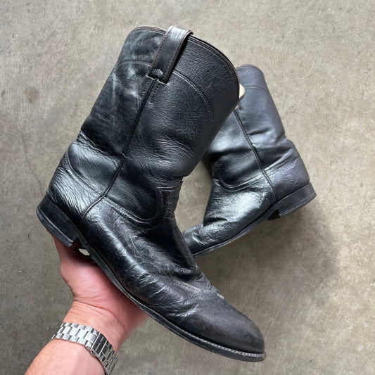 10.5 Used Smooth Ostrich Justin Boots