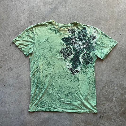 XL Y2K Green Affliction Tee