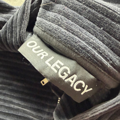 L Our Legacy Velvet Zipup Black