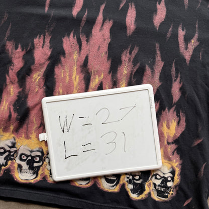 L Supreme x Margiela Flaming Skull Tee