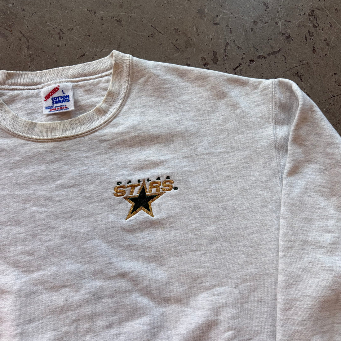 L 90s Dallas Stars Crewneck