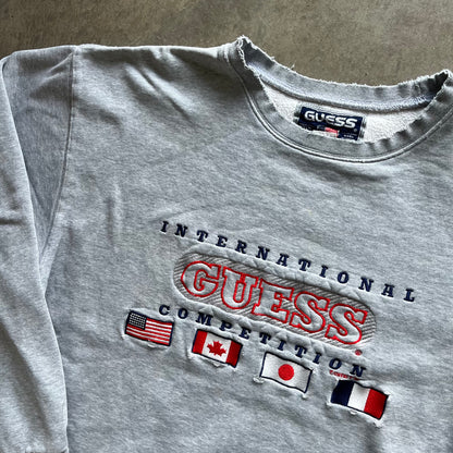 L 90s Guess Sports Crewneck