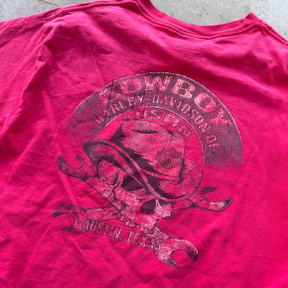 L 00s Pink Harley Tee