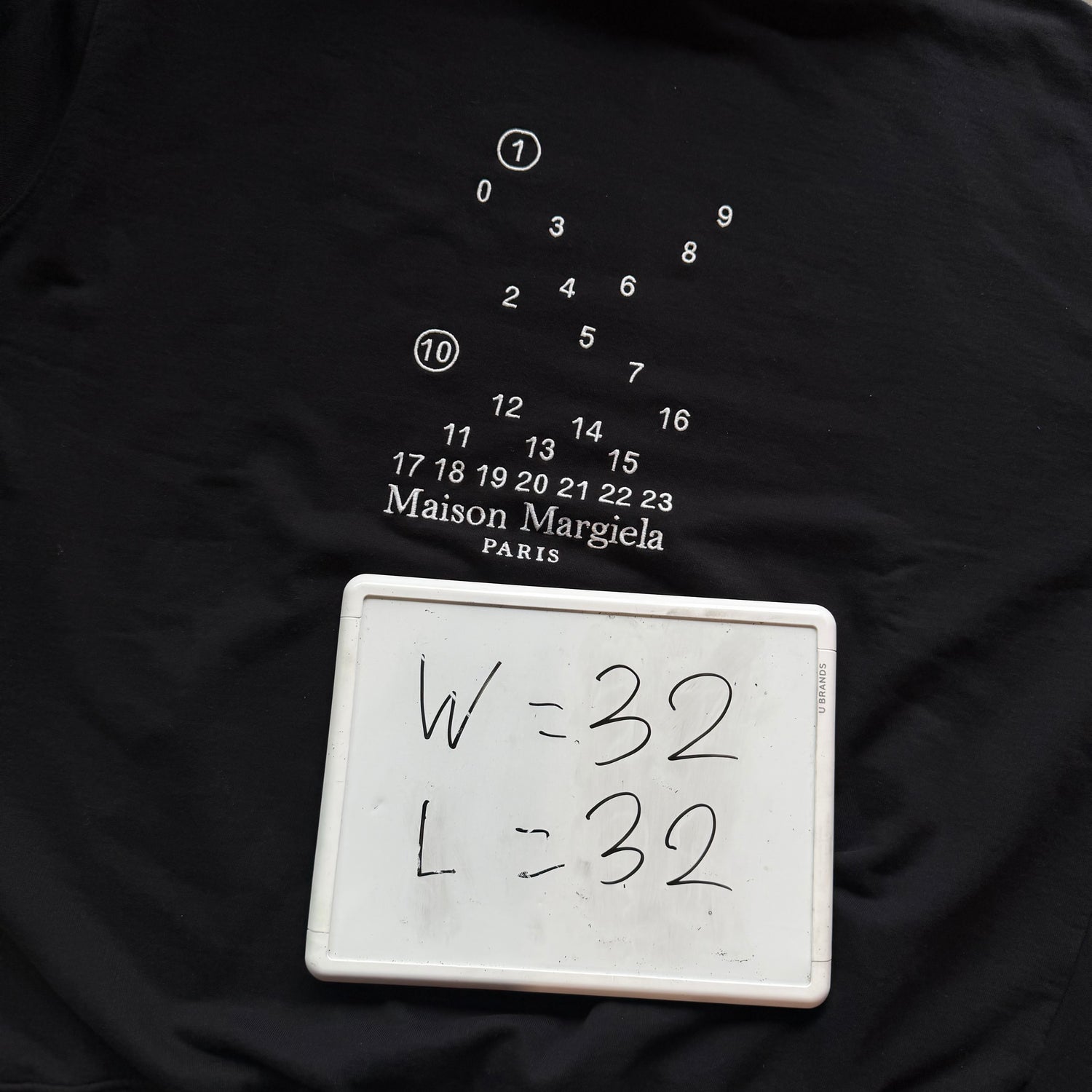 XL Maison Margiela Numbers Logo Hoodie