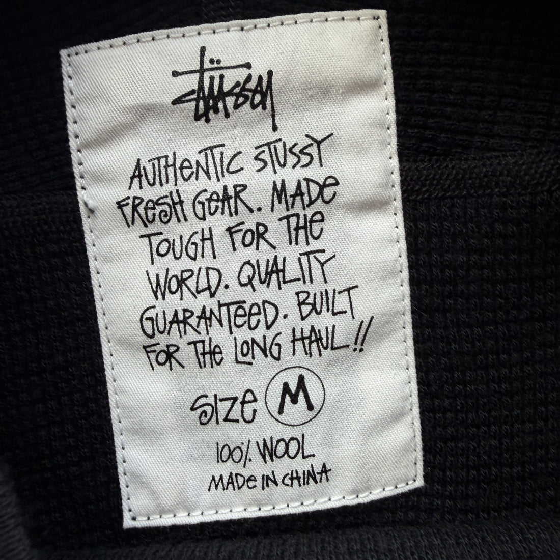M Stussy Black Thermal