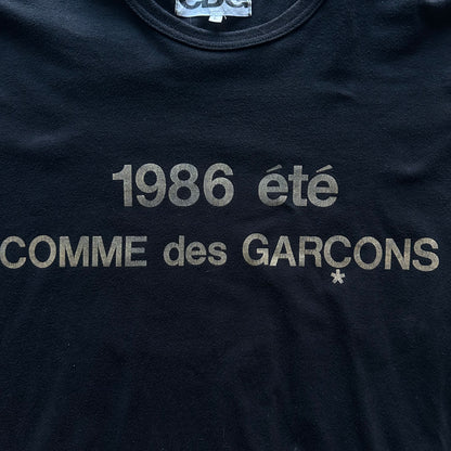 L CDG Gold Logo 1986 Tee