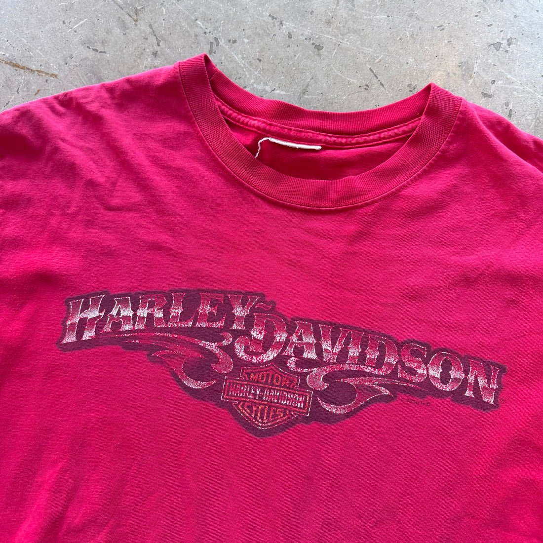 L 00s Pink Harley Tee