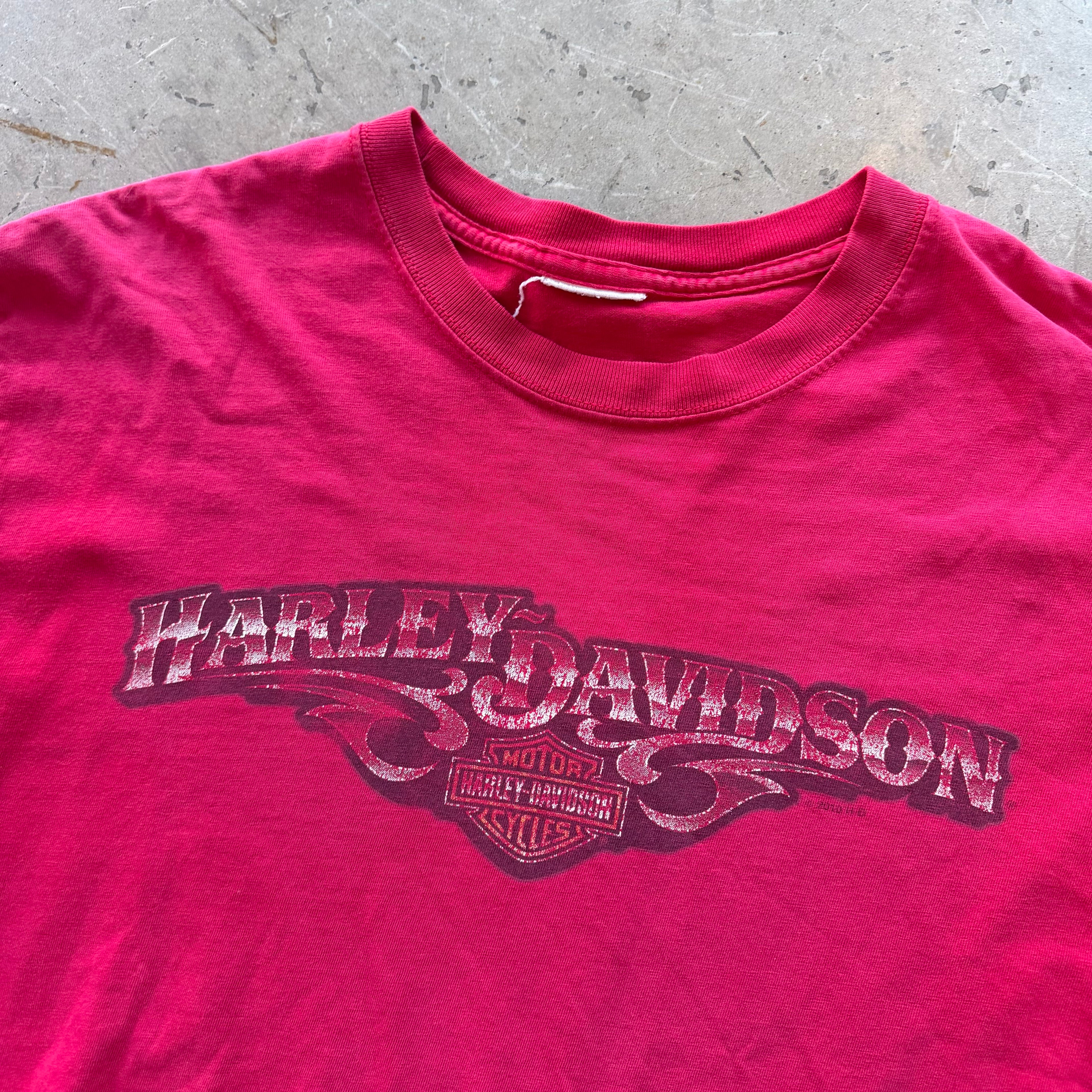 L 00s Pink Harley Tee
