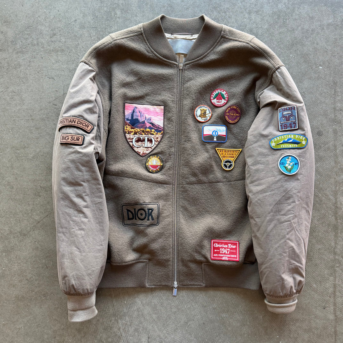 XL Dior Jack Kerouac “Life is Life, Kind is Kind” Varsity Jacket