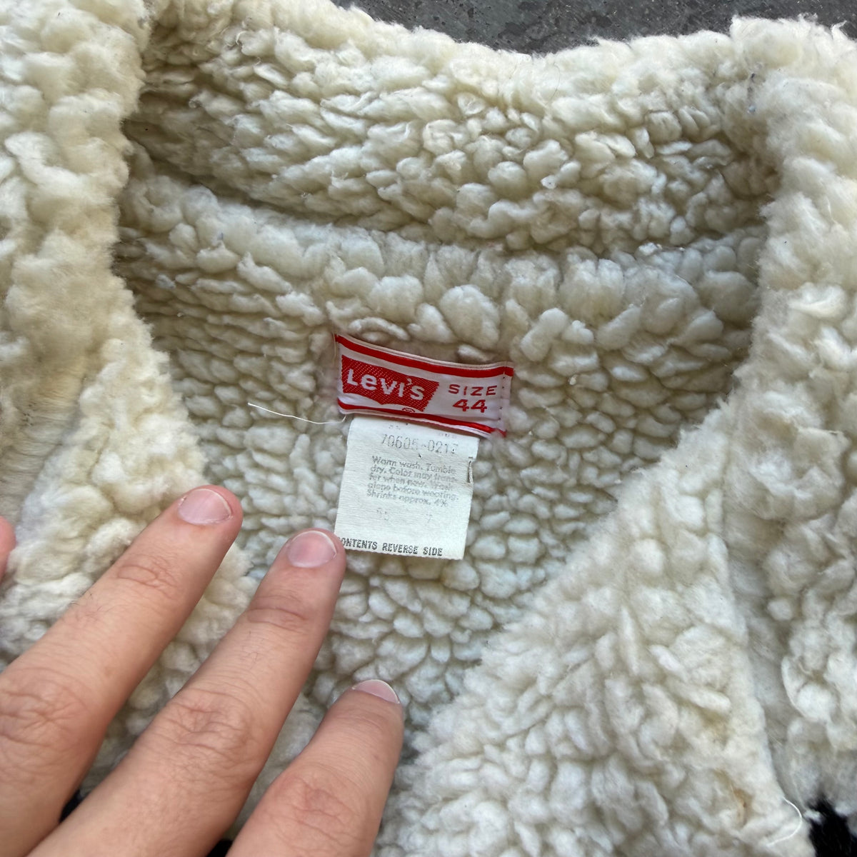 M 80s Levi’s Sherpa Lined Denim Jacket