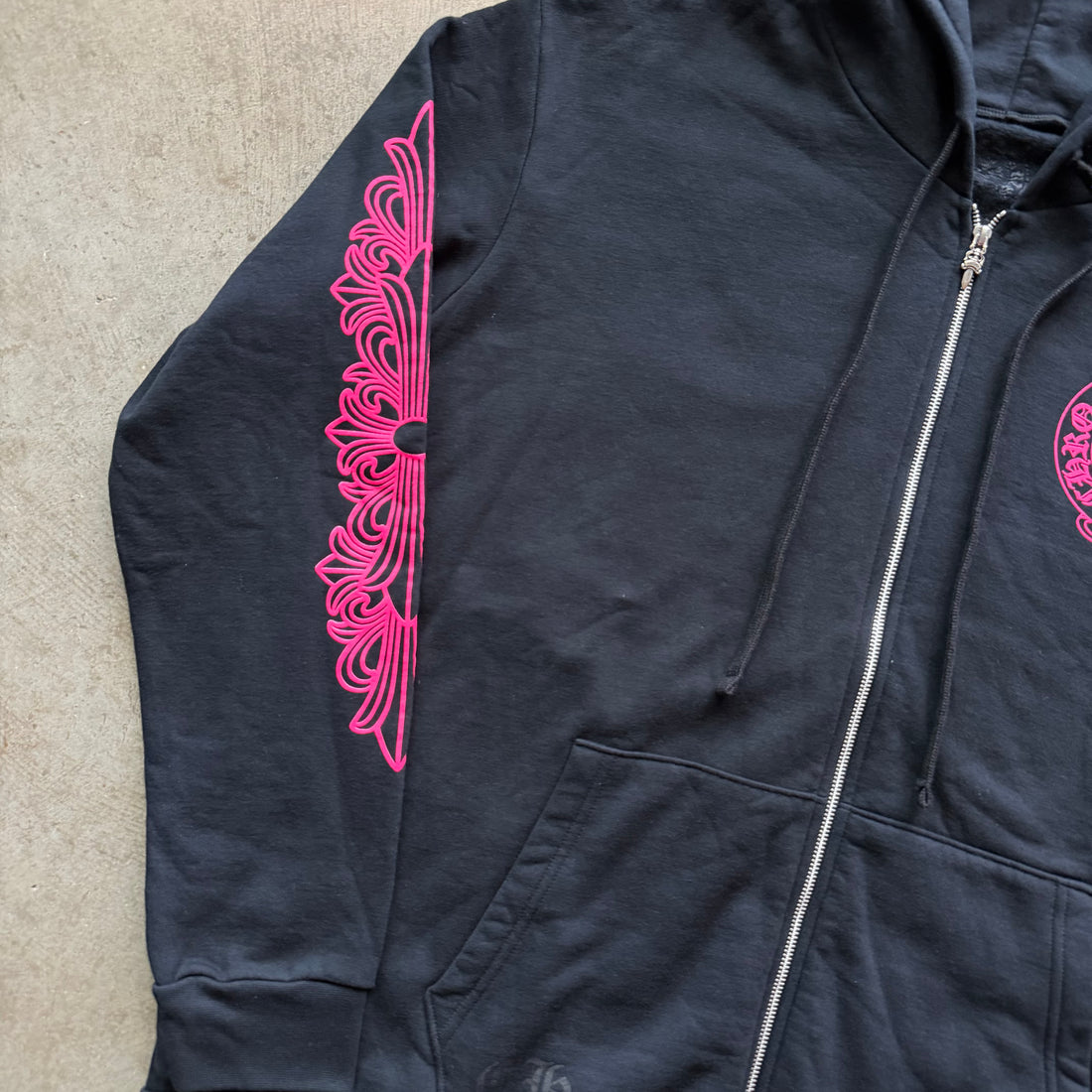 XXL Chrome Hearts Pink Horseshoe Zipup