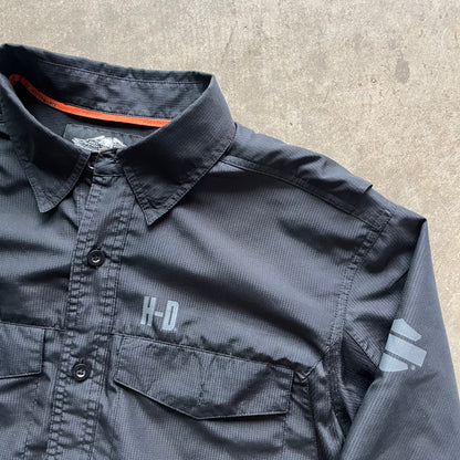M 00s Harley Davidson Button Up
