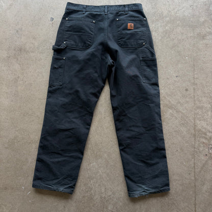 35x31 Black Carhartt Double Knees
