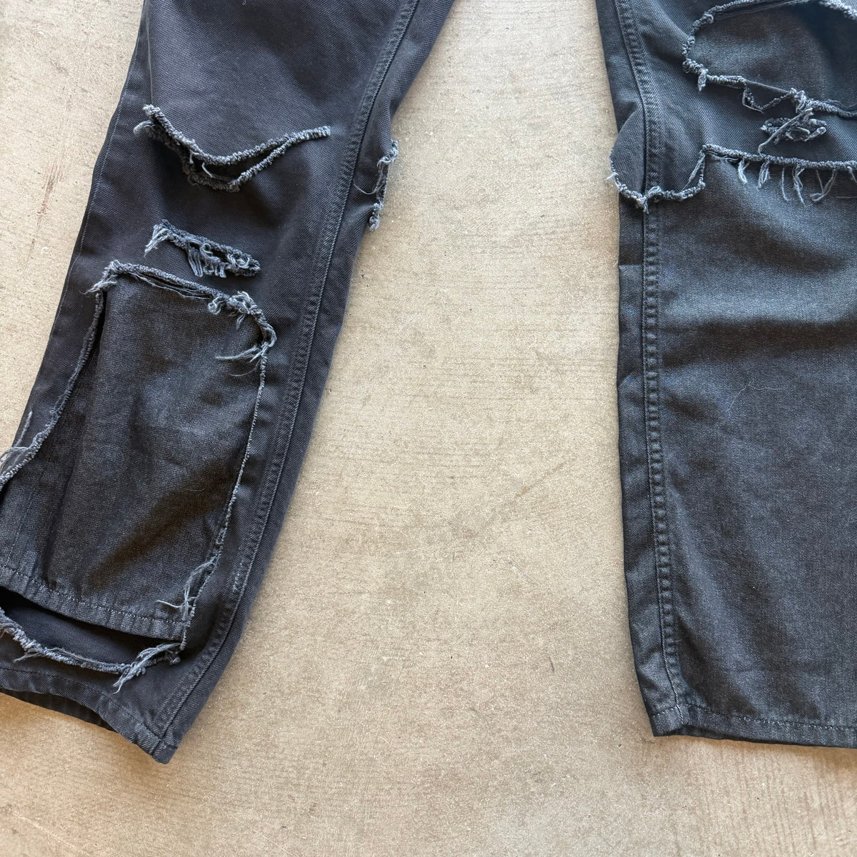 30x30 Raf Simons Double Layer Destroyed Denim
