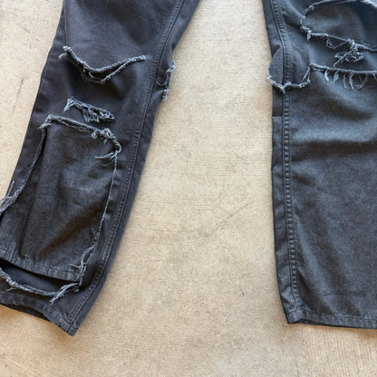 30x30 Raf Simons Double Layer Destroyed Denim