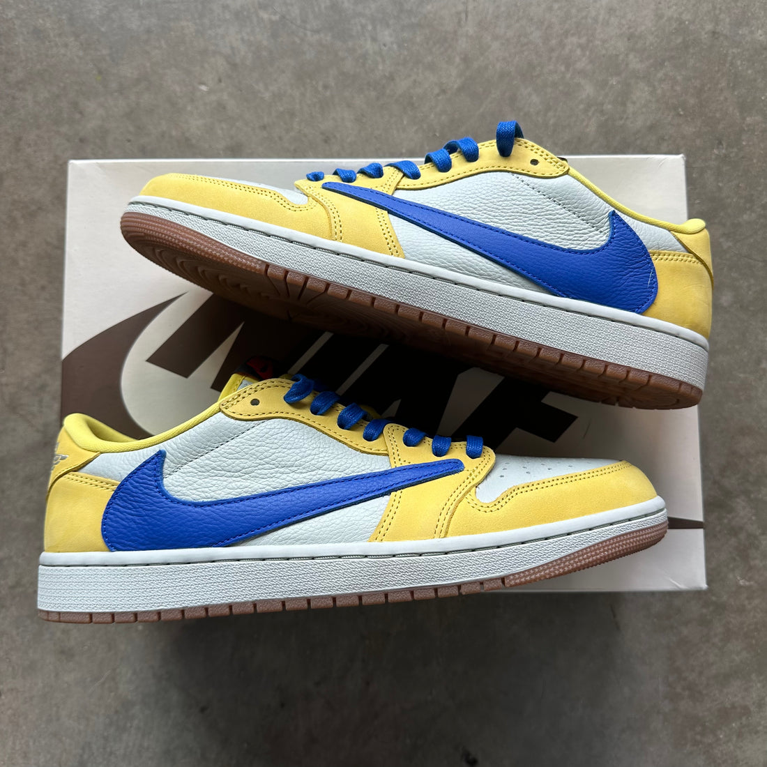 11.5w Used Travis Scott Jordan 1 Low Canary