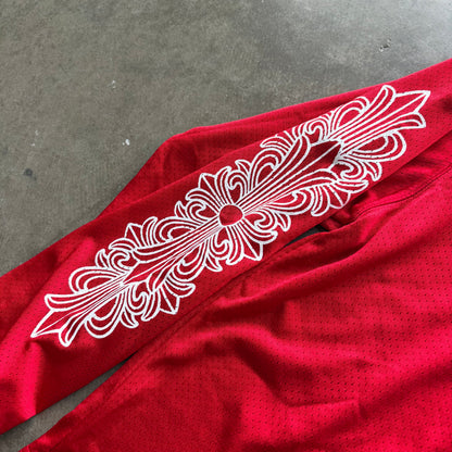 L Chrome Hearts Matty Boy Mesh Jersey Red